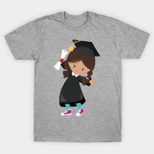 Graduation Girl, Latina Girl, Cute Girl, Diploma T-Shirt